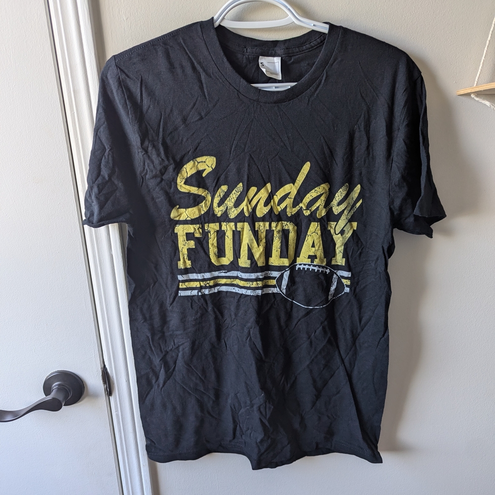 NWOT Sunday Funday Black T-Shirt